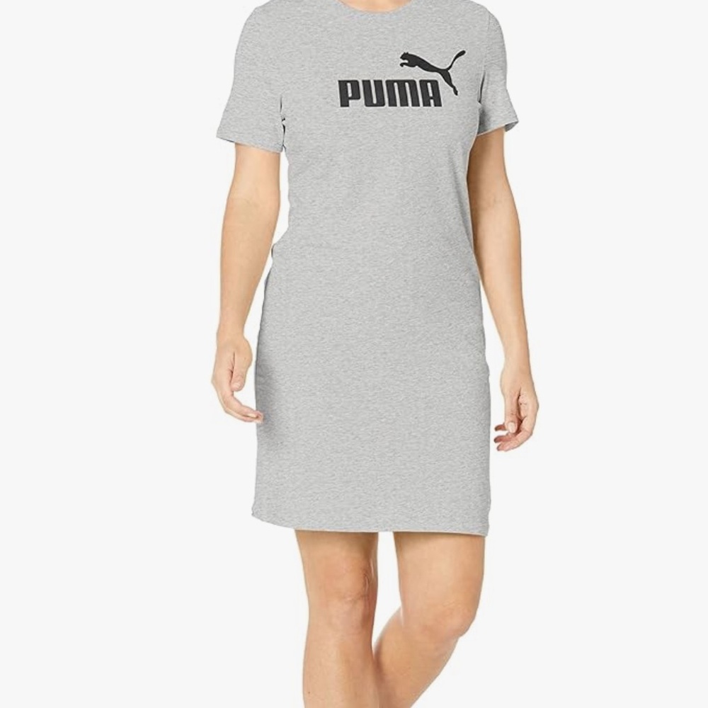 Puma Gray T-Shirt Dress. EUC. Size medium